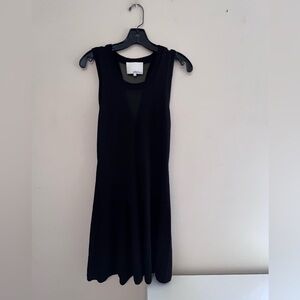 3.1 Phillip Lim Black Sleeveless Sweater Mini Dress